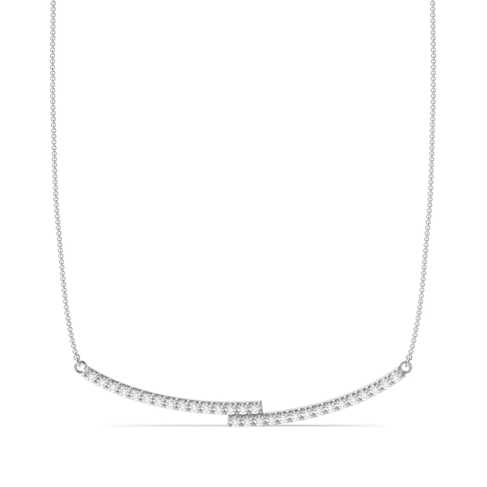 4 prong setting round shape unique style designer pendant