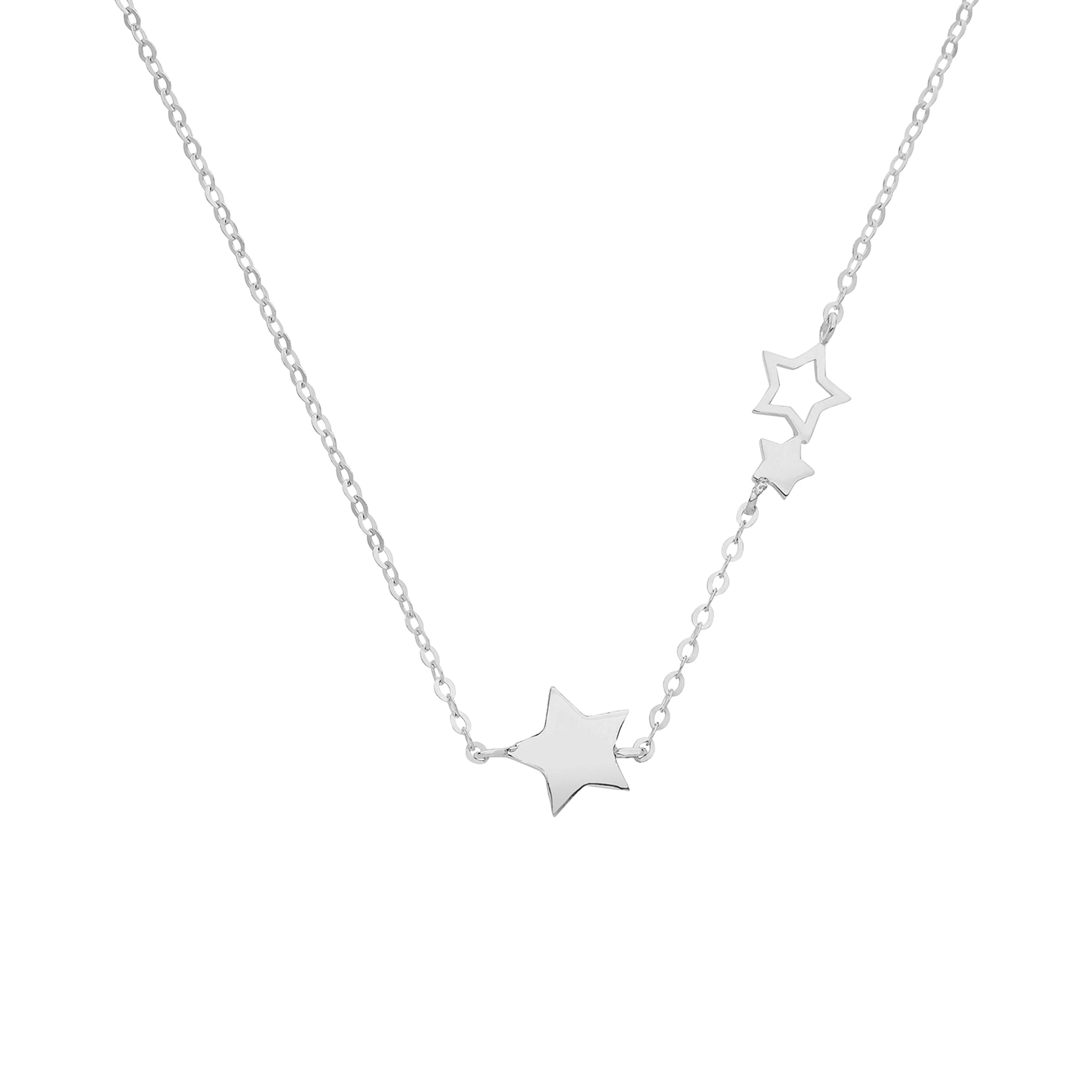 star shaped plain metal pendant