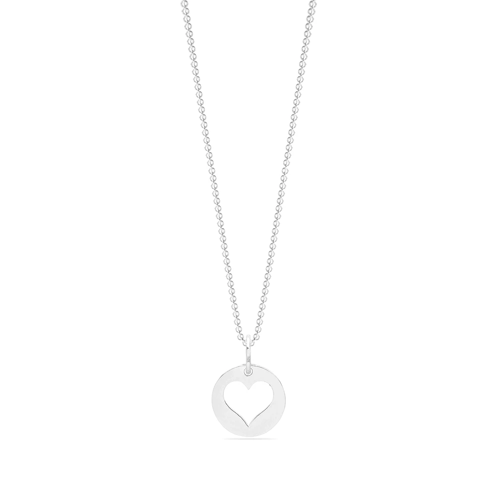 plain metal heart design pendant