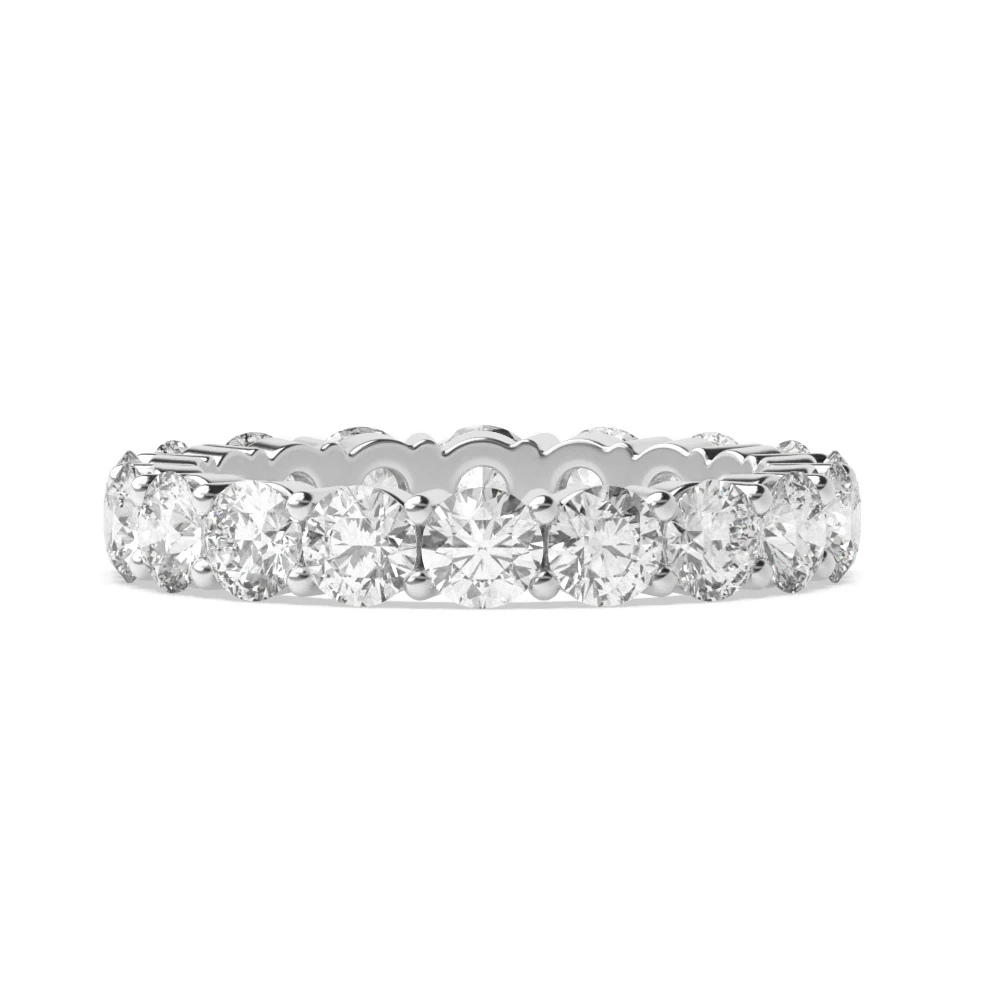 Prong Setting Round Full Eternity Lab Grown Diamond Ring (Available in 1.5mm to 3.0mm)