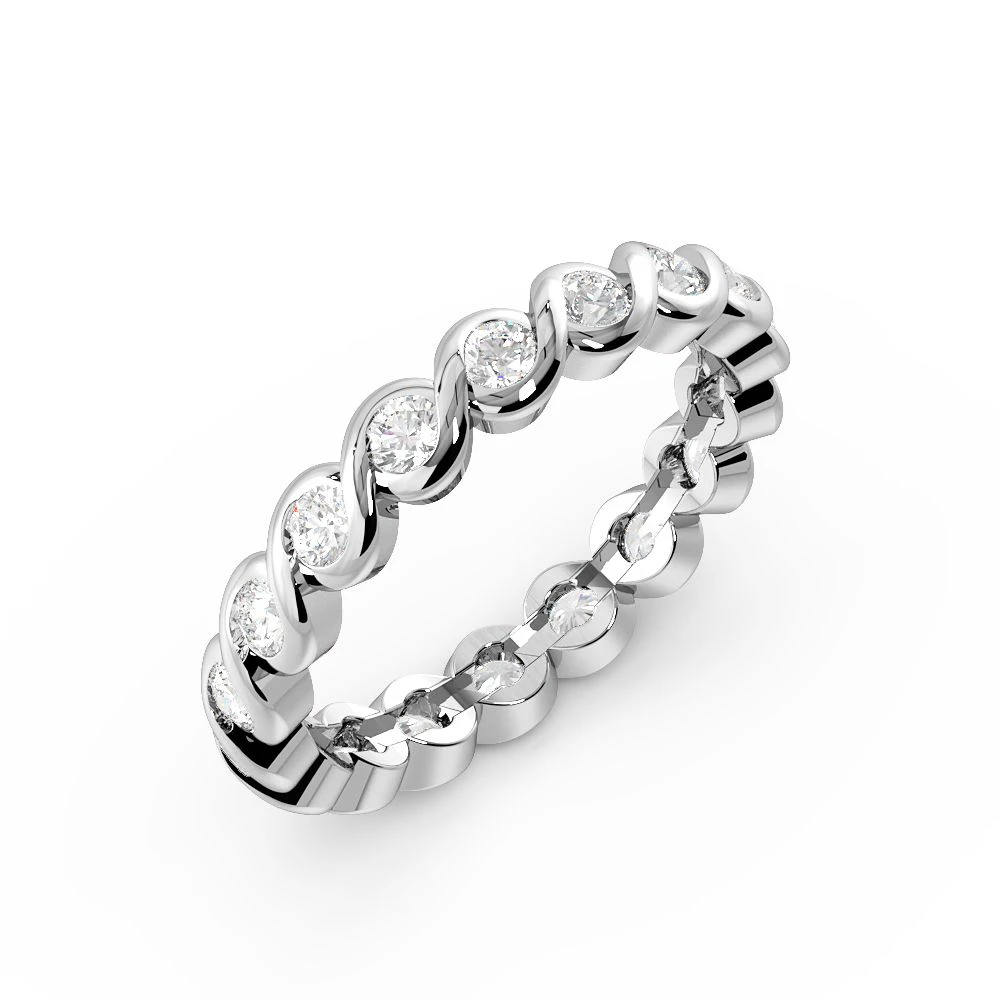 Channel Setting S-Link Style Diamond Full Eternity Ring (3.40mm)