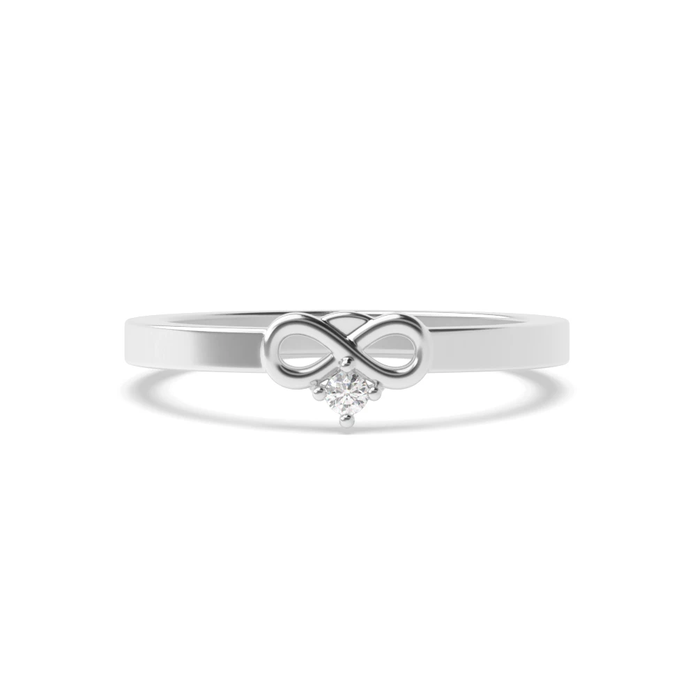 Infinity Solitaire Diamond Engagement Rings