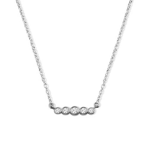 0.15Ct Statement Diamond Necklace for Women (3.5X15Mm)