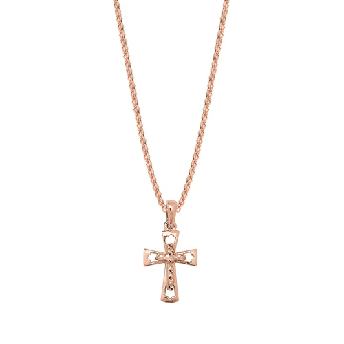 plain metal cross pendant necklace