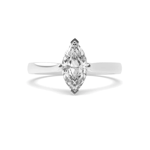 Prong Setting Marquise Solitaire Diamond Engagement Ring