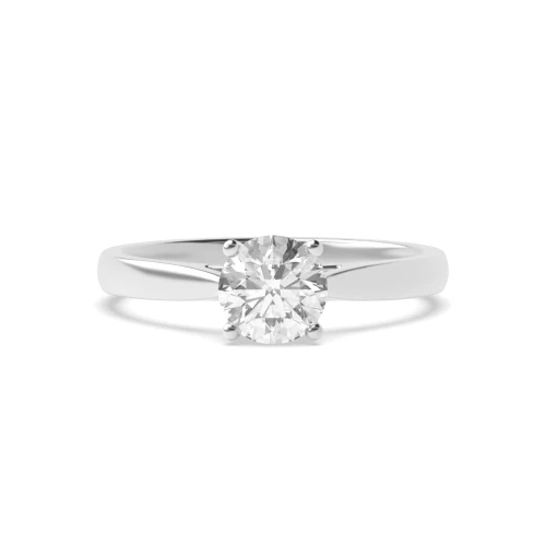 Solitaire Engagement Rings Platinum / Rose / White Gold Brilliant Cut Diamond