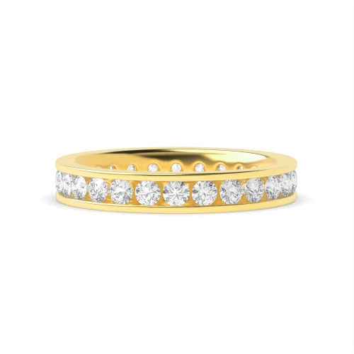 Channel Setting Round Full Eternity Diamond Ring (Available in 2.0mm to 4.5mm)