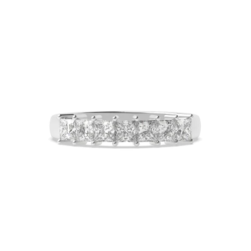 Prong Setting Princess Shape 7 Stone Diamond Rings