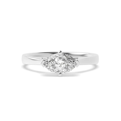 prong setting marquise diamond solitaire ring