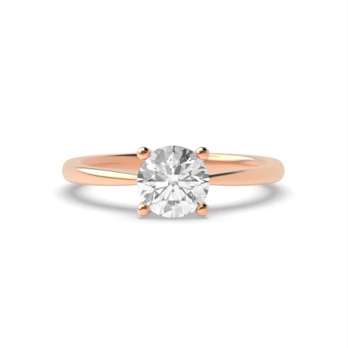 Princess Solitaire Diamond Engagement Ring In Narrow Shoulder