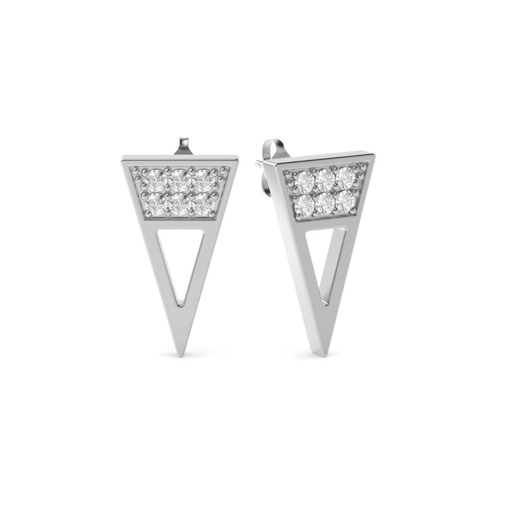 Delicate & Elegant Pave Setting Diamond Designer Earrings (12.00mm X 6.80mm)