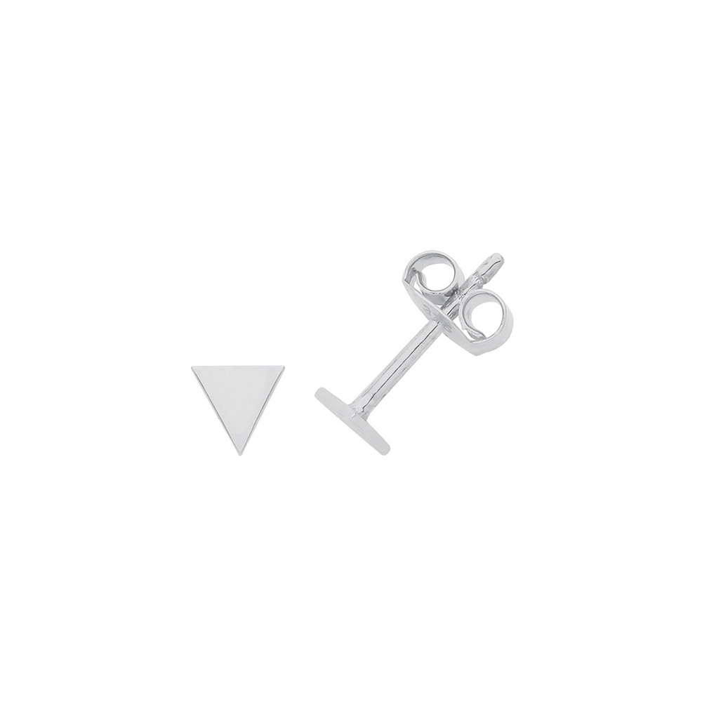 Purchase Plain Metal Triangle Shape Stud Earring - Abelini