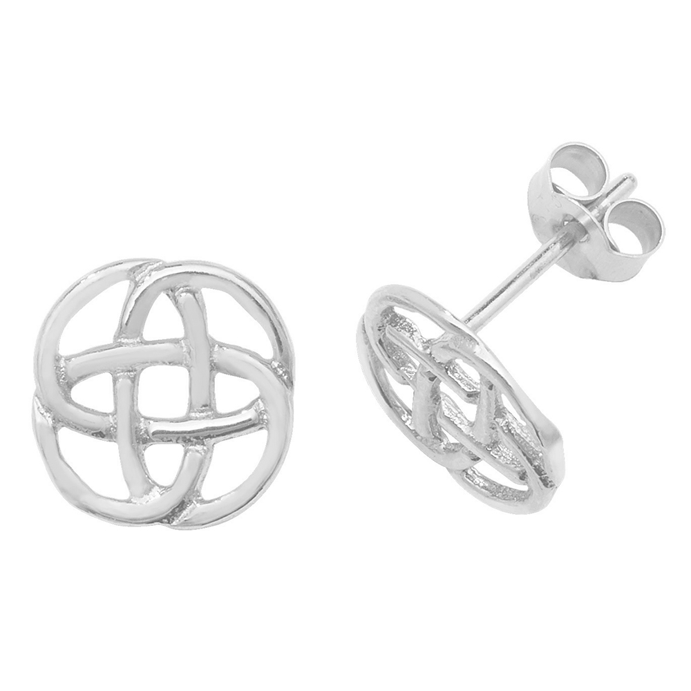 Purchase Plain Metal Celtic Design Stud Earring - Abelini