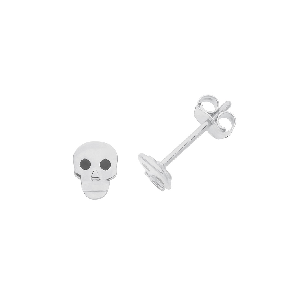 Purchase Online Skull Plain Stud Earring - Abelini Uk