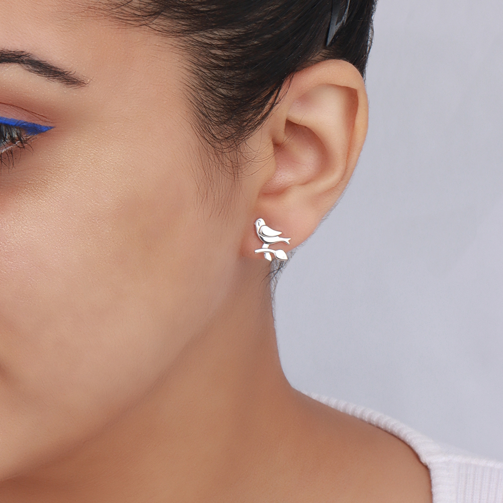 Rose Gold Sparrow Diamond Earrings
