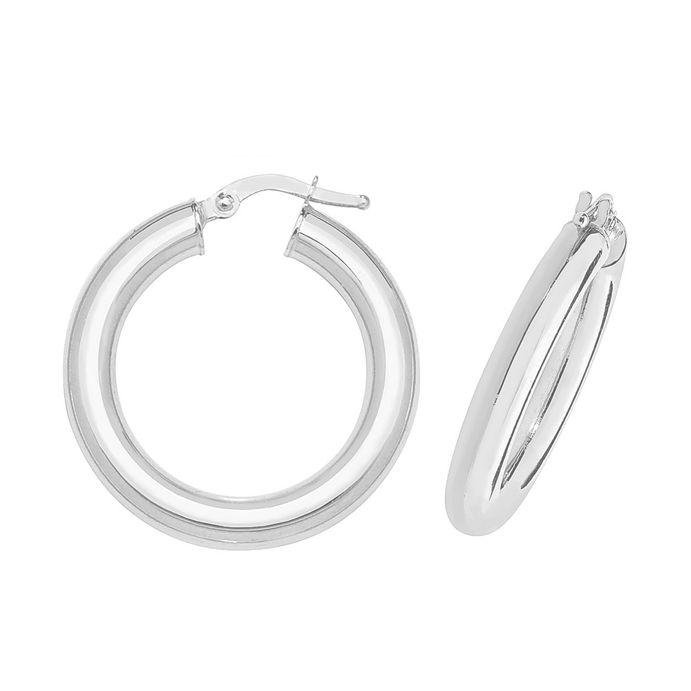 plain metal round shape hoop earring (20mm)