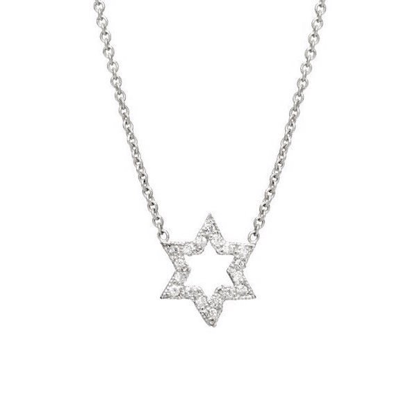 0.1Ct Star Shape Diamond Necklace Pendant for Women (6X6Mm)
