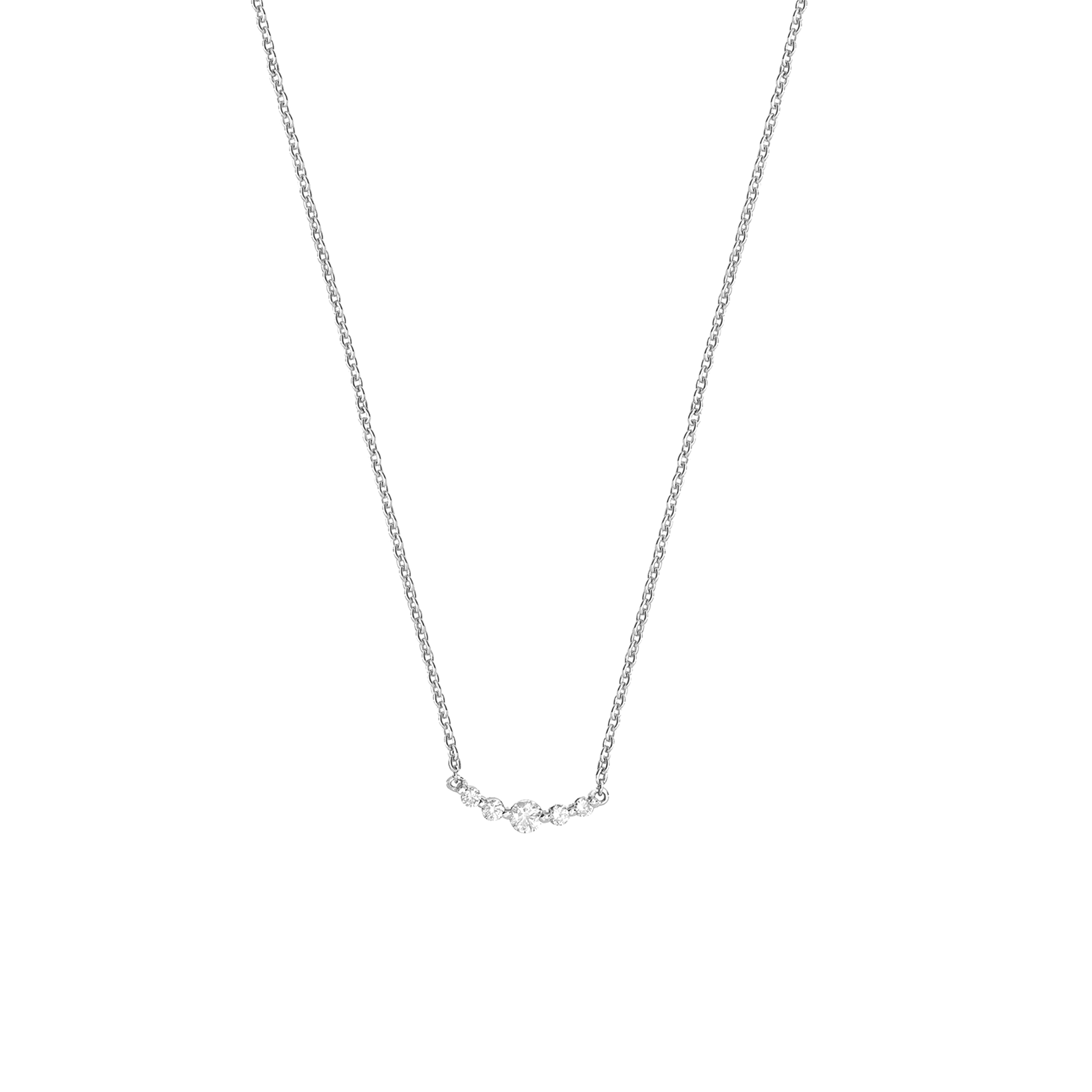 2 prong setting round diamond necklace designer pendant