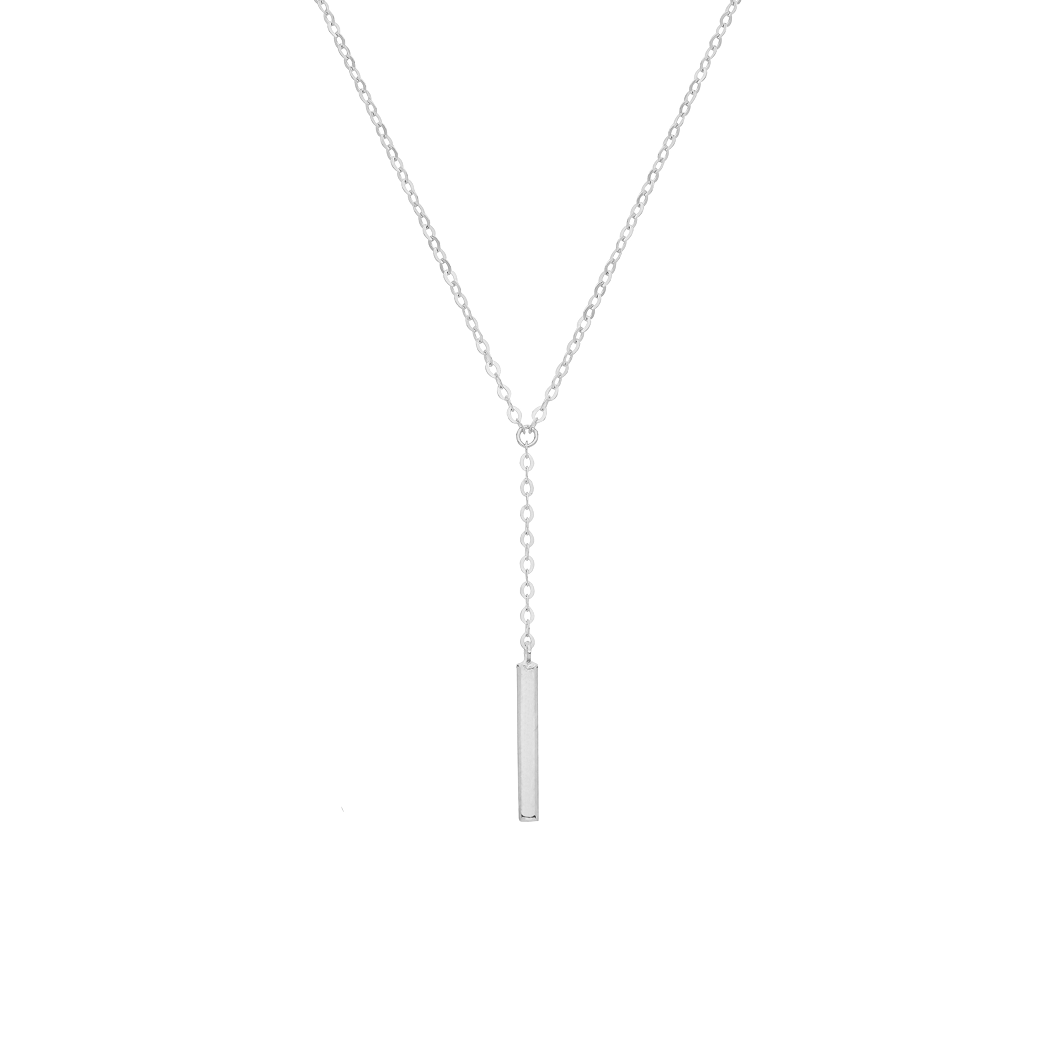 bar shaped plain metal pendant
