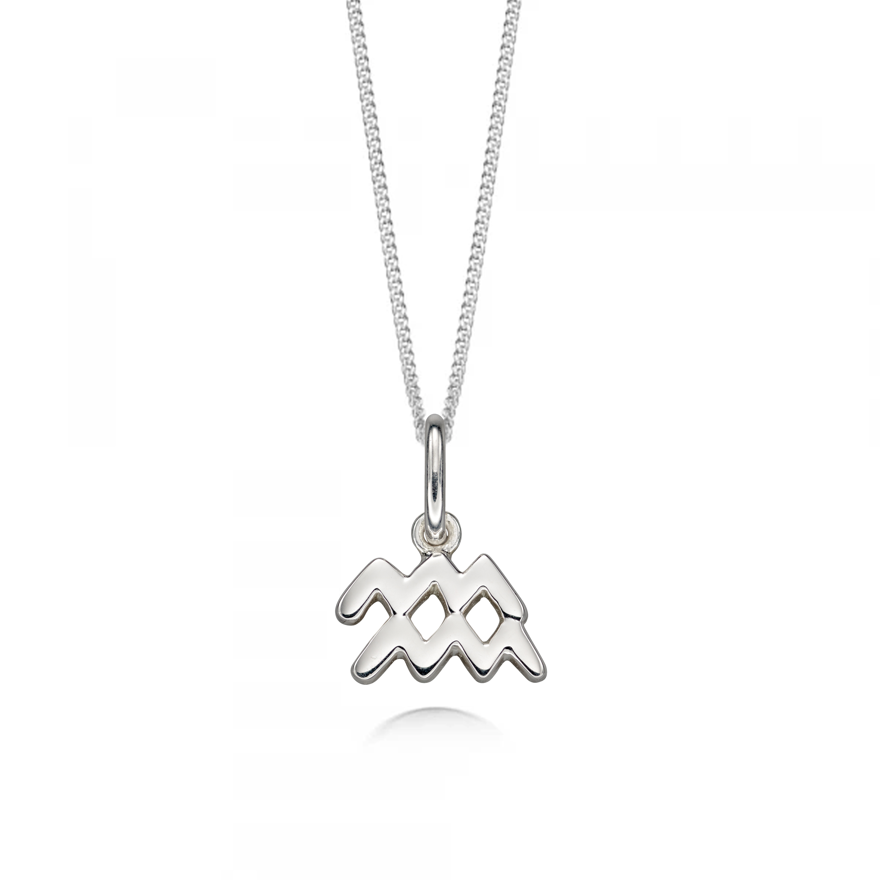 Purchase Plain Gold Aquarius Zodiack Sign Pendant - Abelini