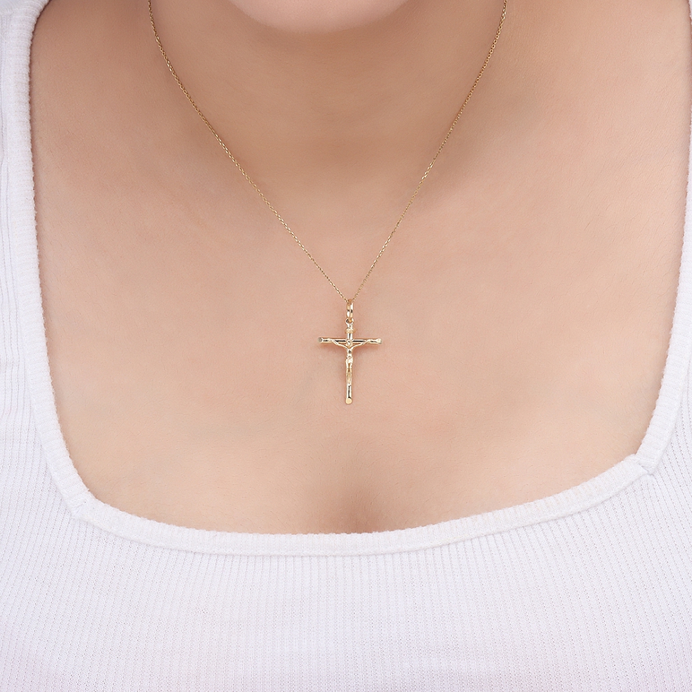 Sparkle Cross Pendant Necklace