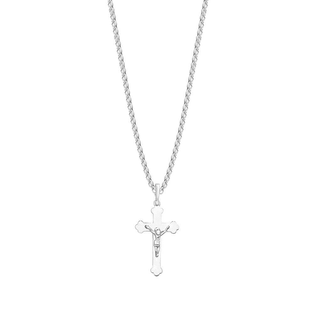 Buy Plain Metal Cross Pendant Necklace - London - Abelini