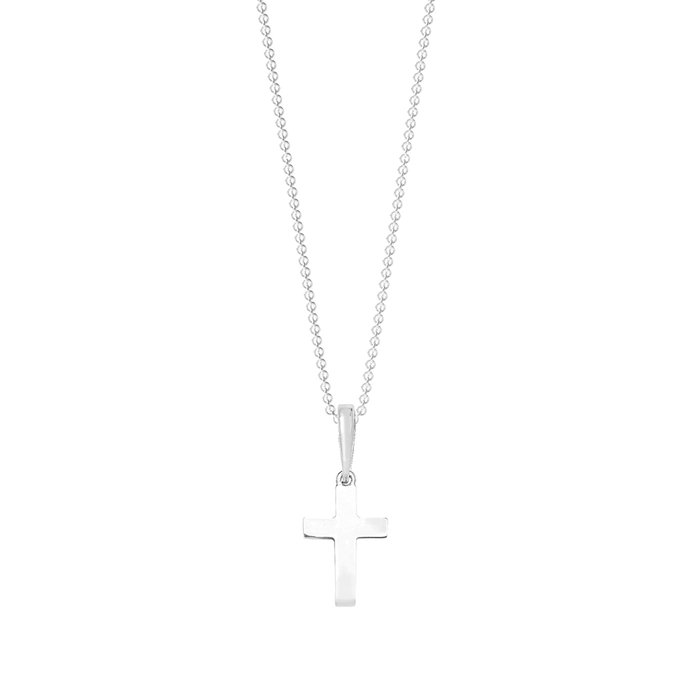 Buy Plain Metal Cross Pendant Necklace Online - Abelini