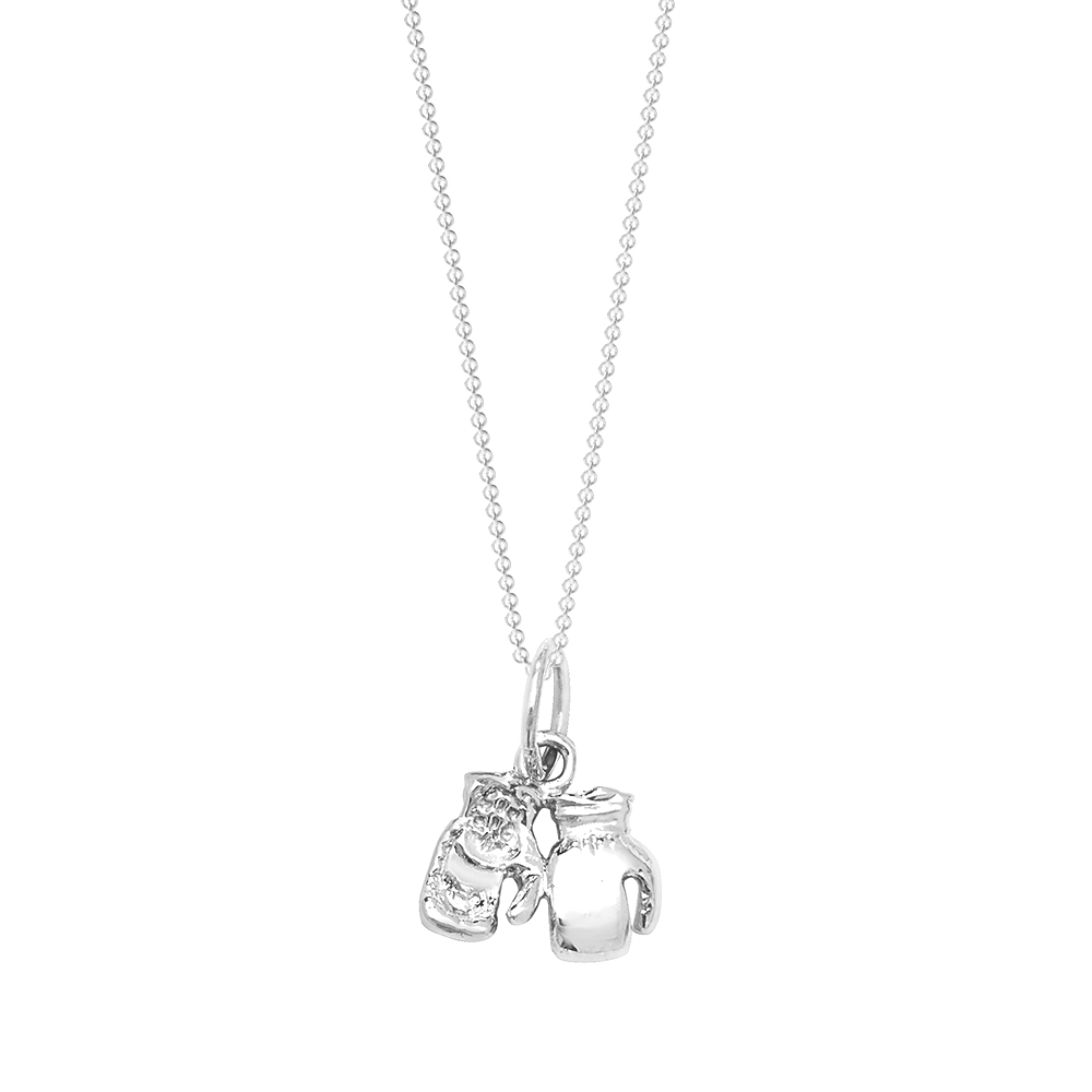 Buy Online Plain Metal Boxing Glove Pendant Abelini.Com 