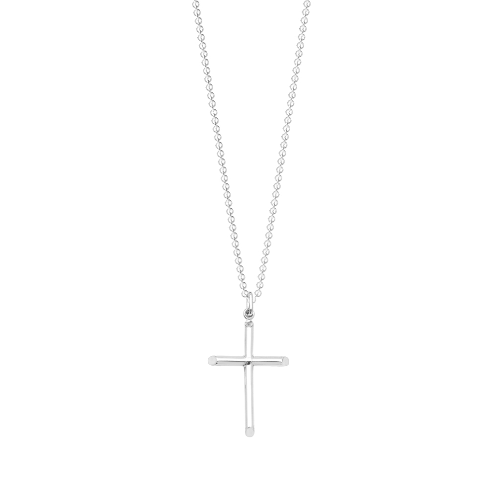 Buy Plain Metal Cross Pendant Necklace Abelini Uk - Abelini