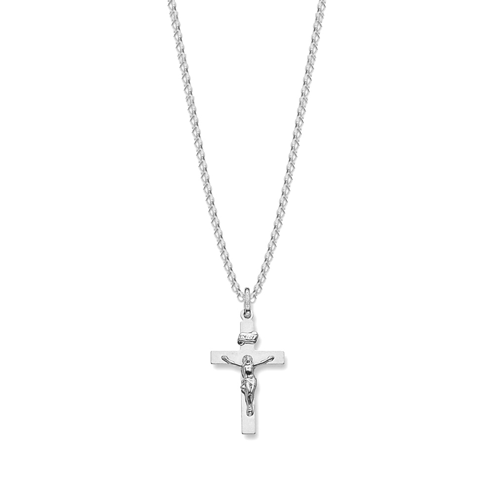 Buy Plain Metal Cross Pendant Necklace Abelini London - Abelini