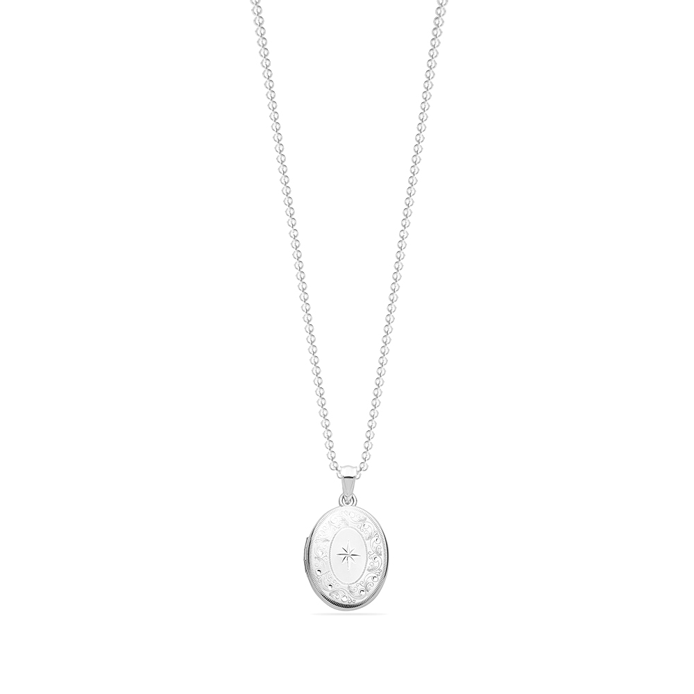 Buy Plain Metal Oval Shape Pendant London - Abelini