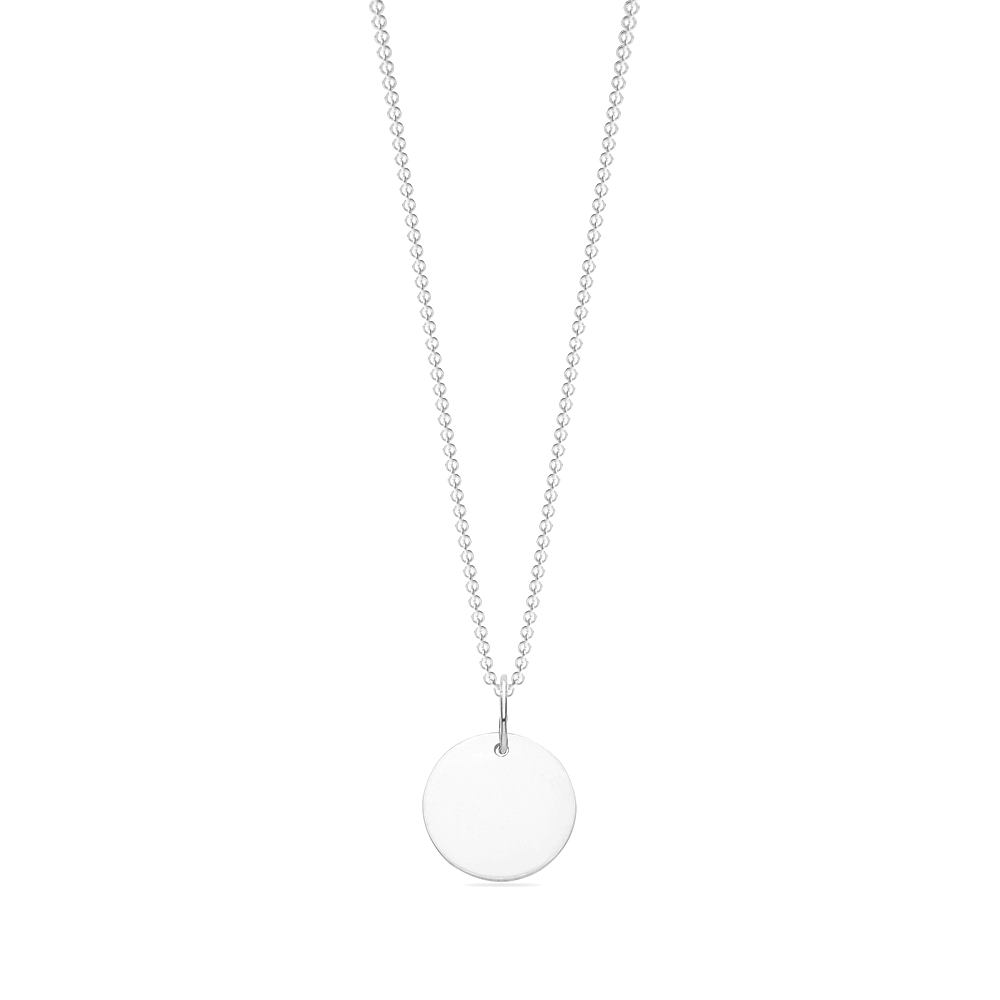 plain metal circle shaped pendant