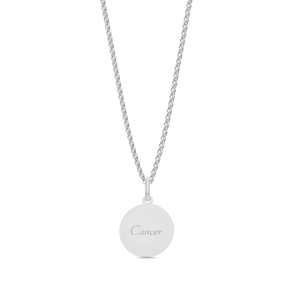 Buy Plain Metal Zodiac Constellation Cancer Pendant - Abelini