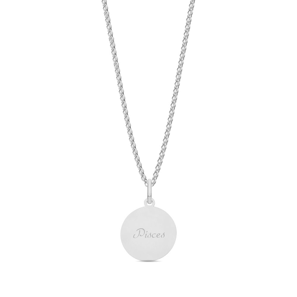 Buy Plain Metal Zodiac Constellation Pisces Pendant - Abelini
