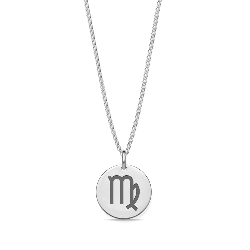 Purchase Plain Metal Virgo Zodiac Pendant - Abelini