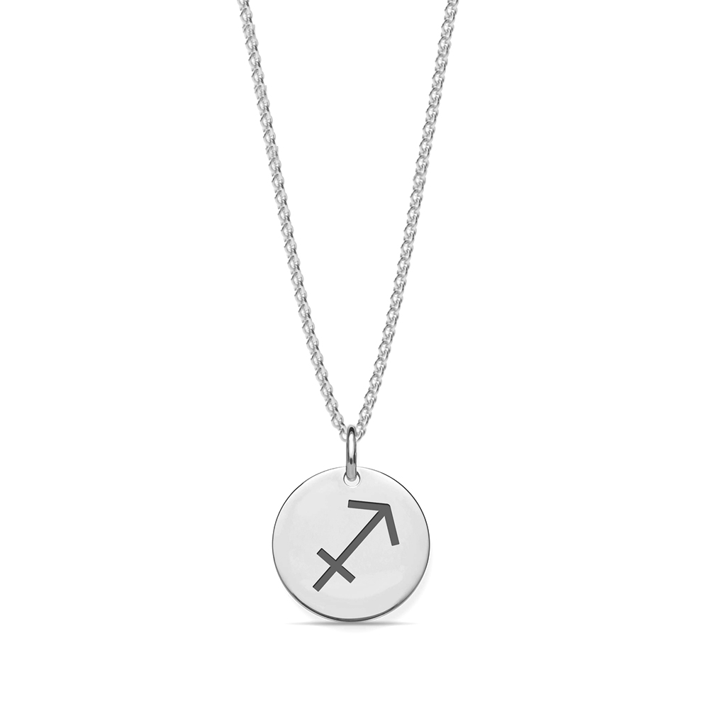 Purchase Plain Metal Sagittarius Zodiac Pendant - Abelini