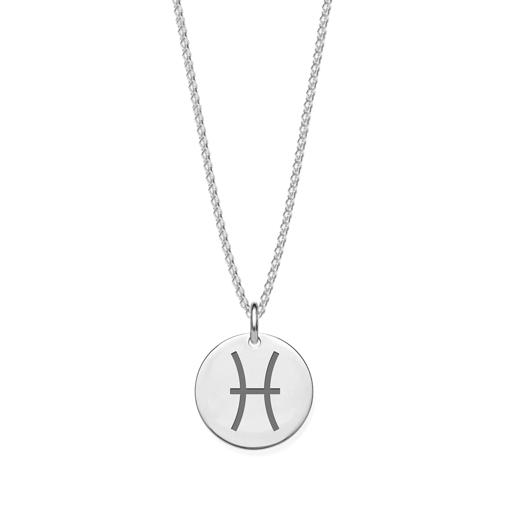 Purchase Plain Metal Pisces Zodiac Pendant - Abelini