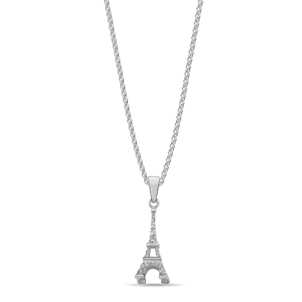Purchase Plain Metal Eiffel Tower Pendant - Abelini