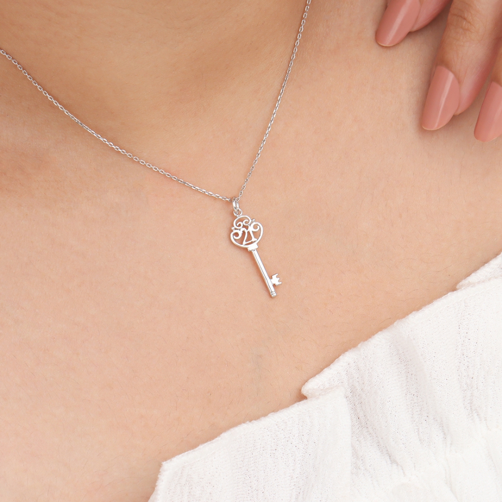 Key to Turning 21 Personalise Pendant Necklace