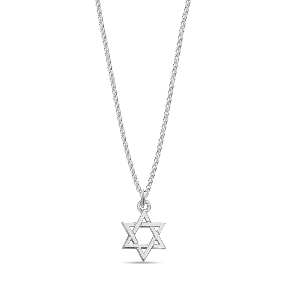 plain metal star of david pendant