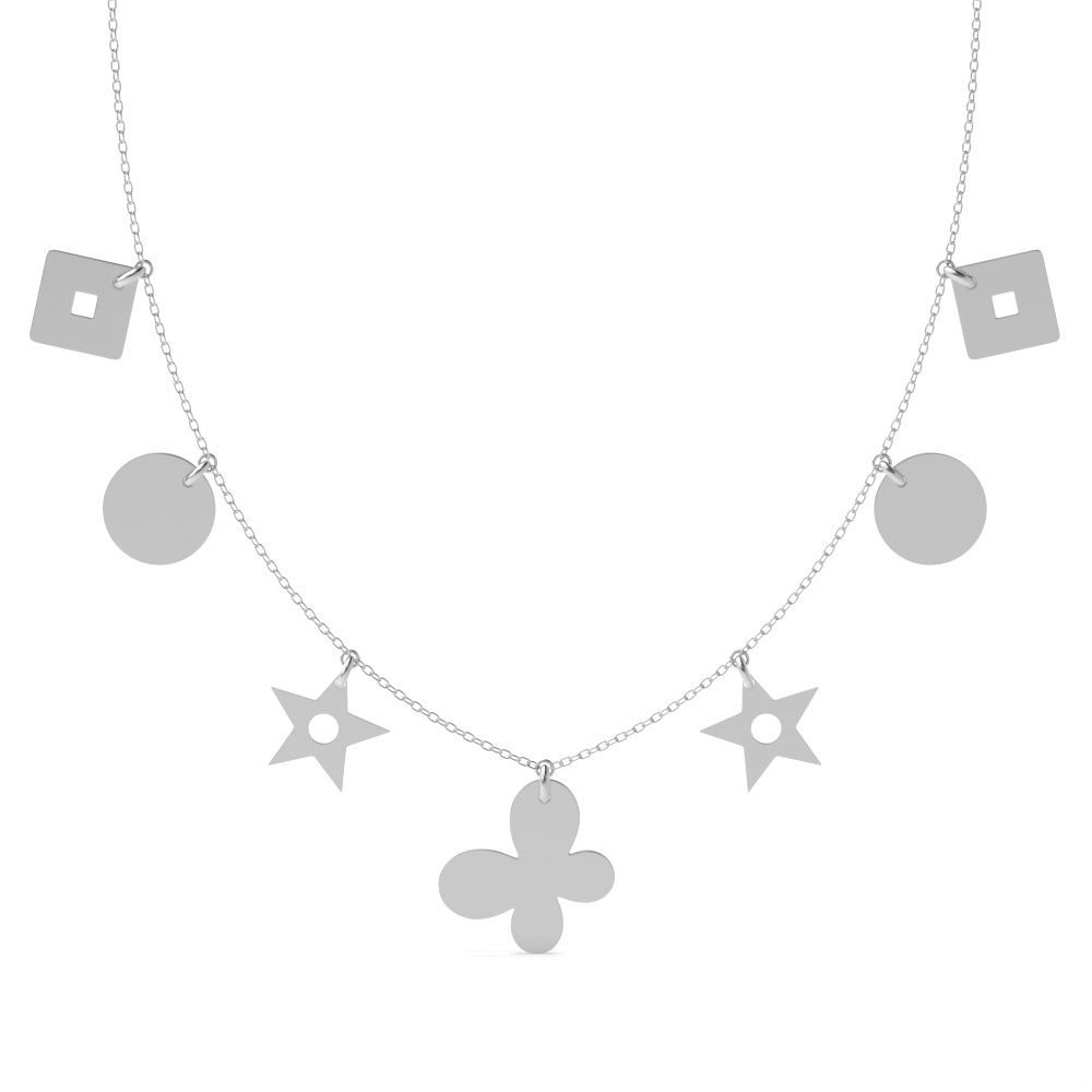 plain metal designer necklace pendant