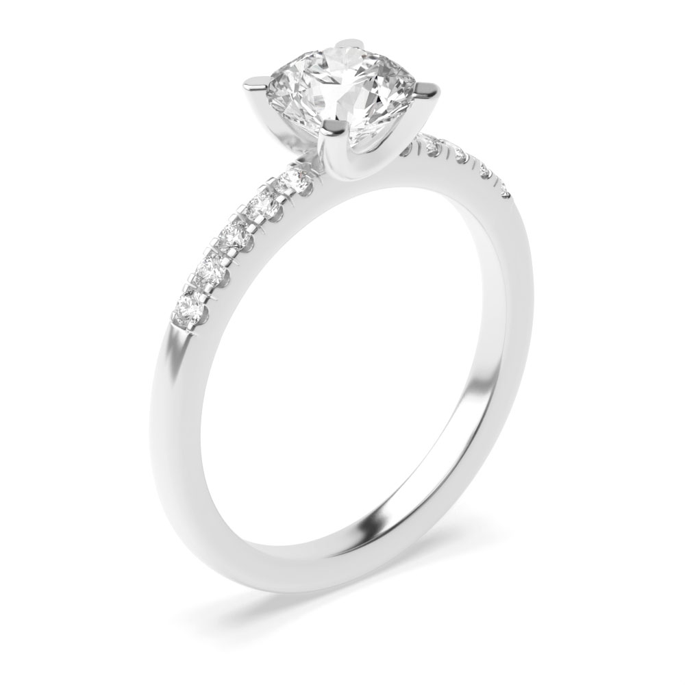 Easy Fit Setting Shoulder Set Diamond Engagement Ring