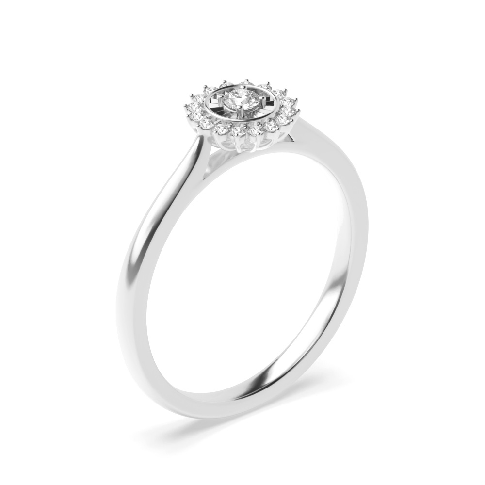 Illusion Set Designer Diamond Engagement Ring (9.0mm)