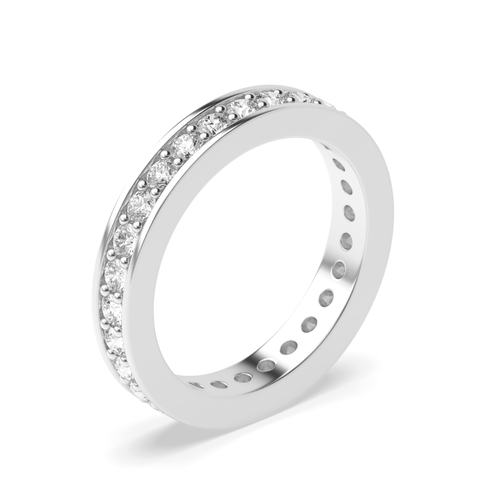 Pave Setting Round Full Eternity Diamond Ring (Available in 2.0mm to 5.0mm)