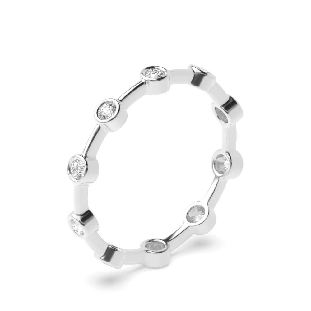 Bezel Setting Infinity Stackable Anniversary Diamond Eternity Ring (2.80mm)