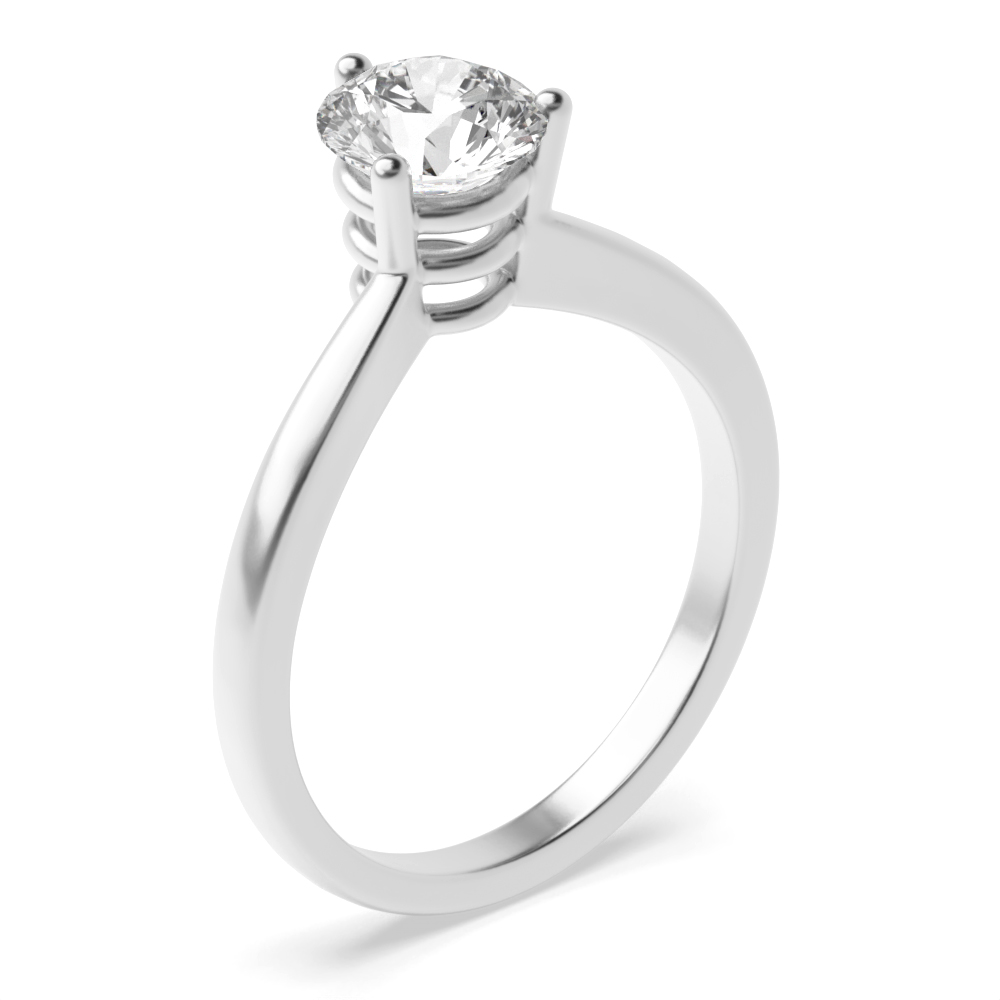 3 prong setting round diamond solitaire ring