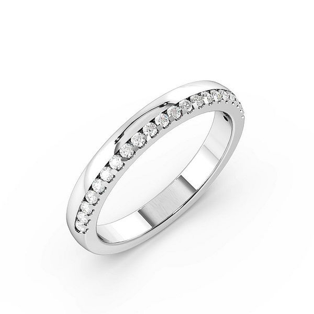 Lab Grown Diamond on Edge Womens Lab Grown Diamond Wedding Rings (2.7mm)