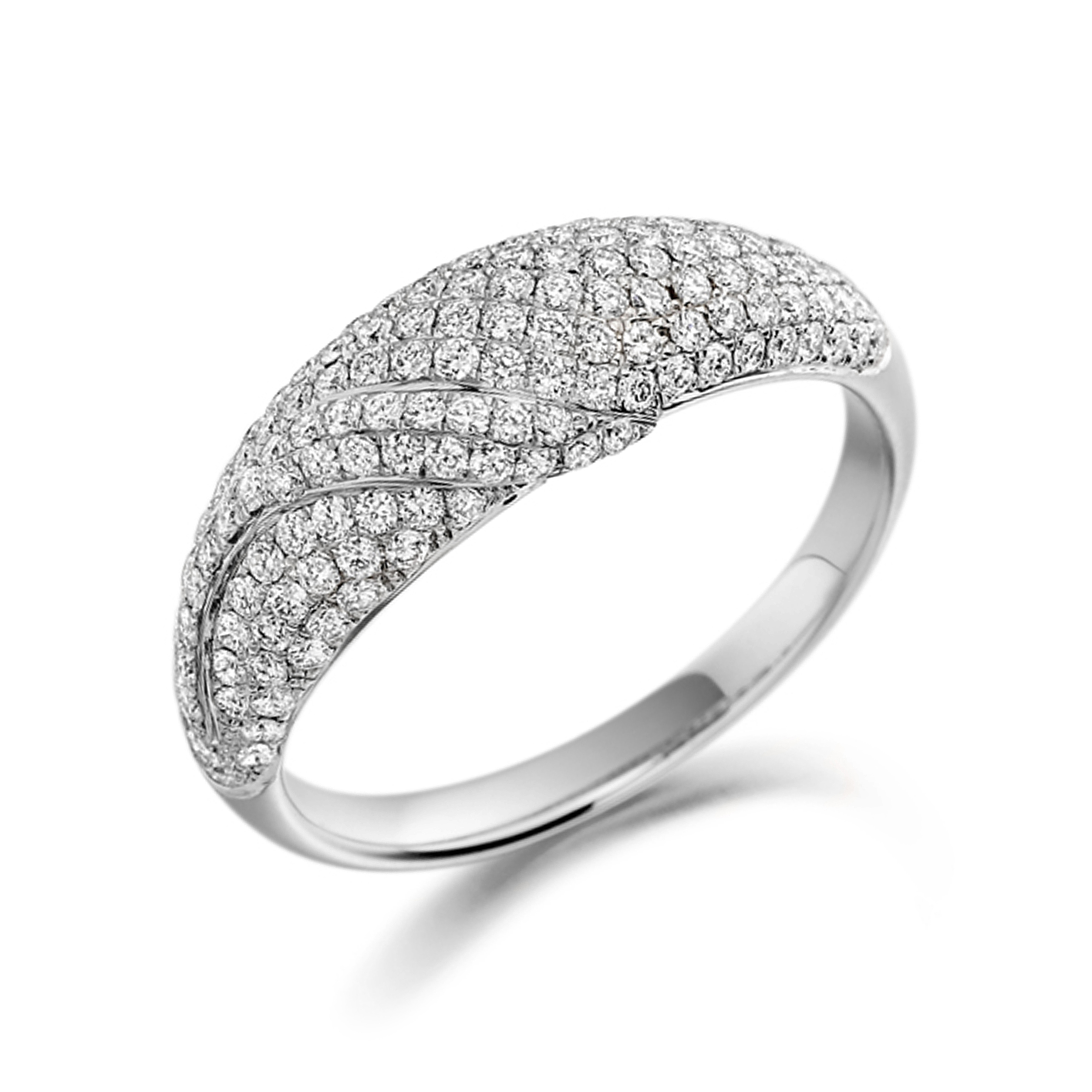prong settings cluster round shape Lab Grown Diamond ring