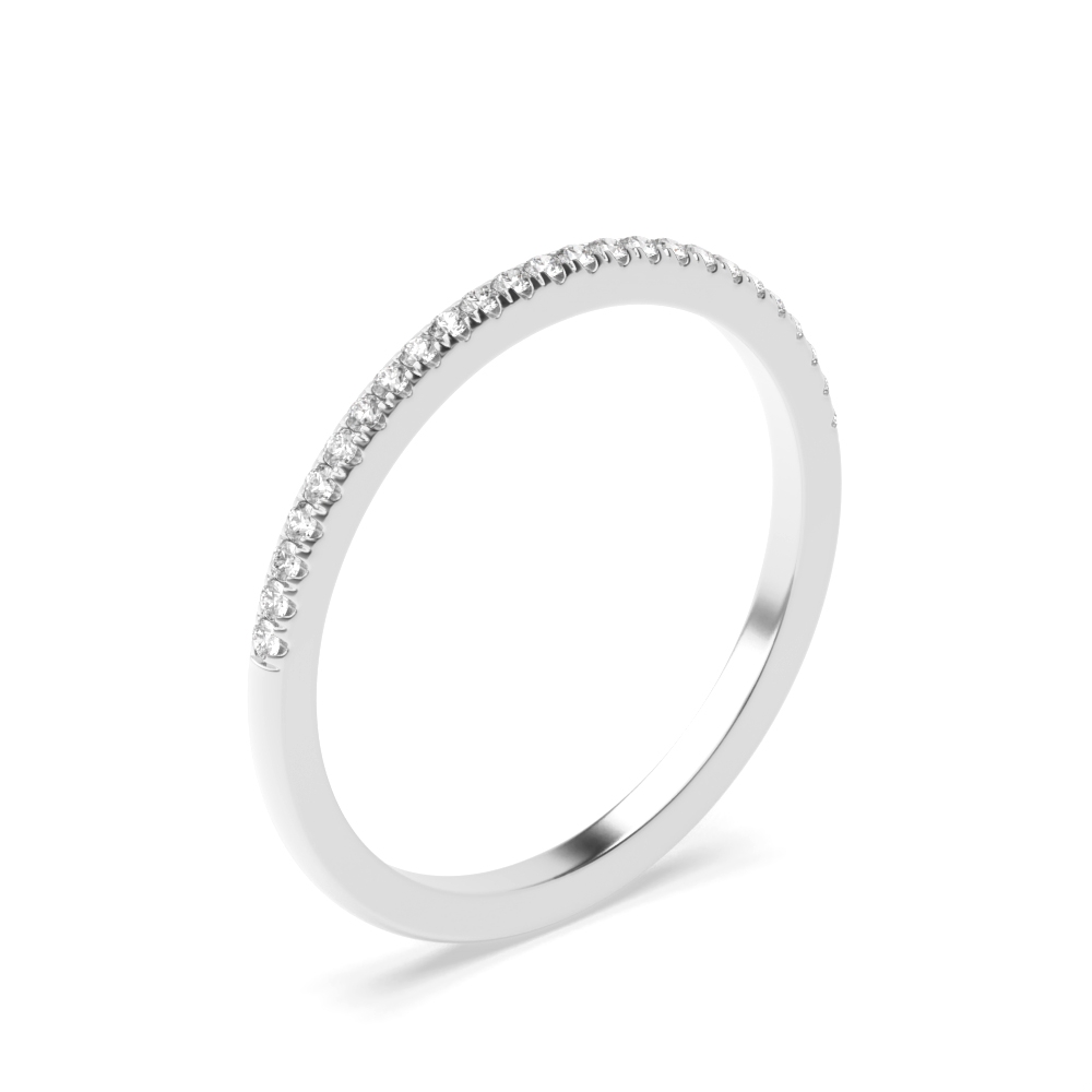 u prong setting round shape eternity Lab Grown Diamond ring