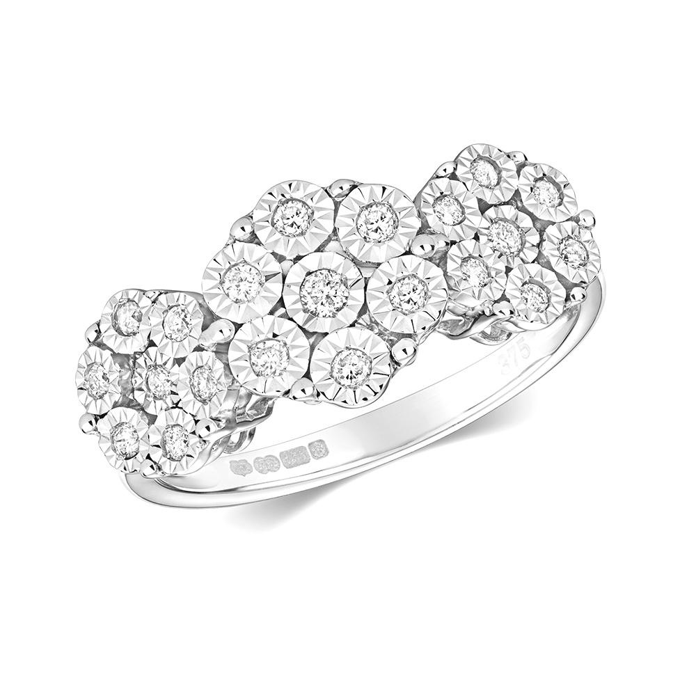 Purchase Online Illusion Set Round Diamond Ring - Abelini